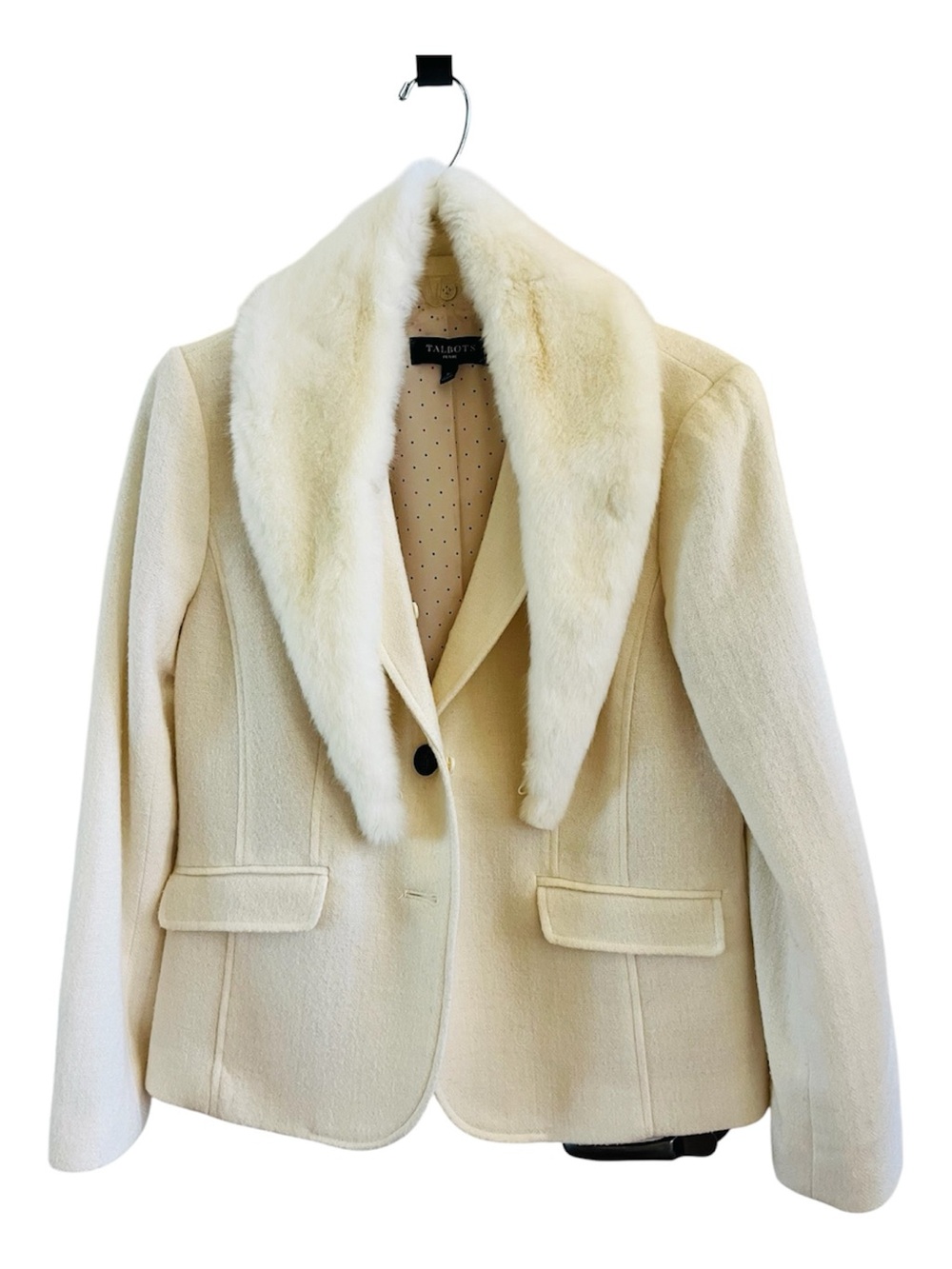 Talbots Winter white blazer, 8P